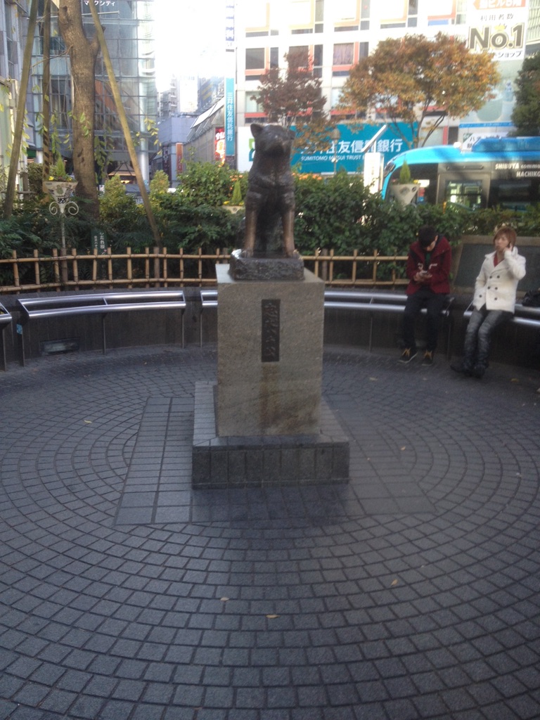 Statue of Hachiko in Shibuya Japan. Pretty sure this real story