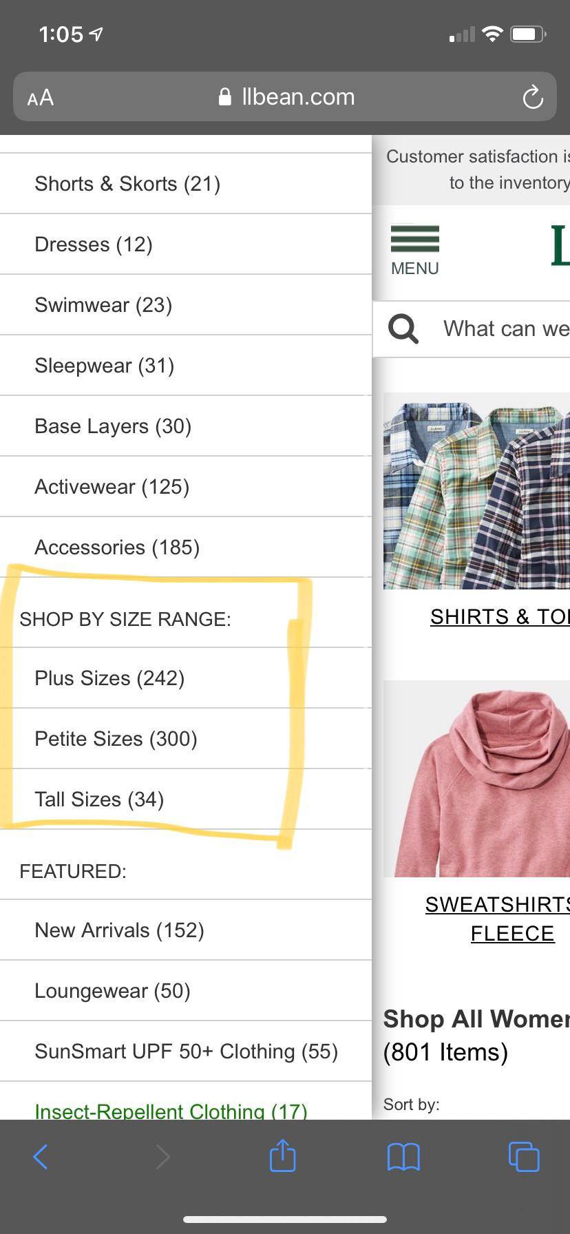 Tall sizes for women are the most underrepresented sizing in the