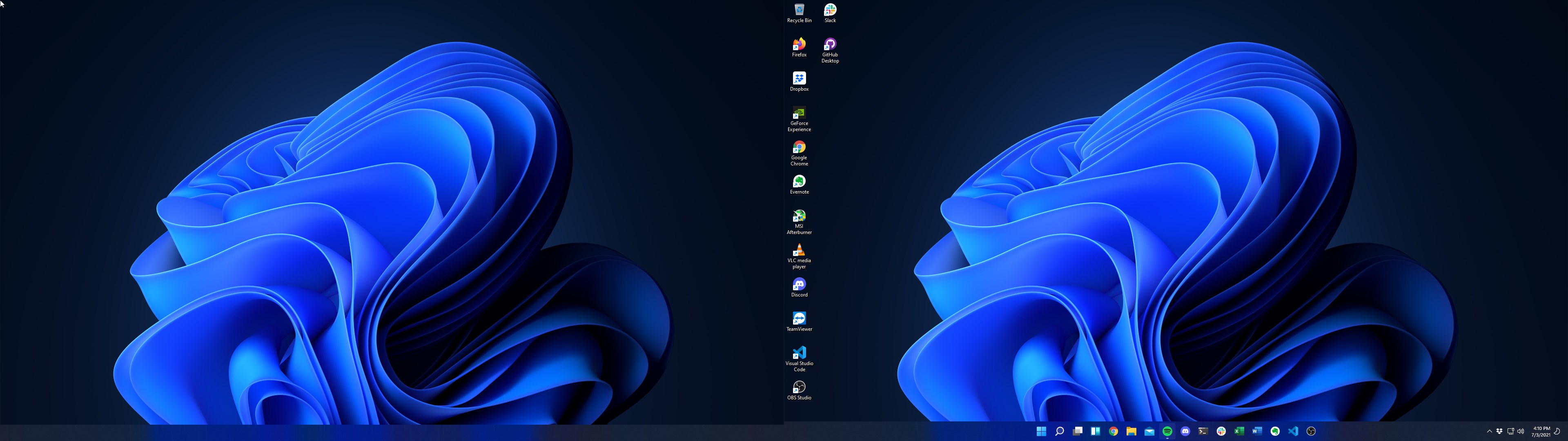 Taskbar on second screen doesn't show icons Scrolller