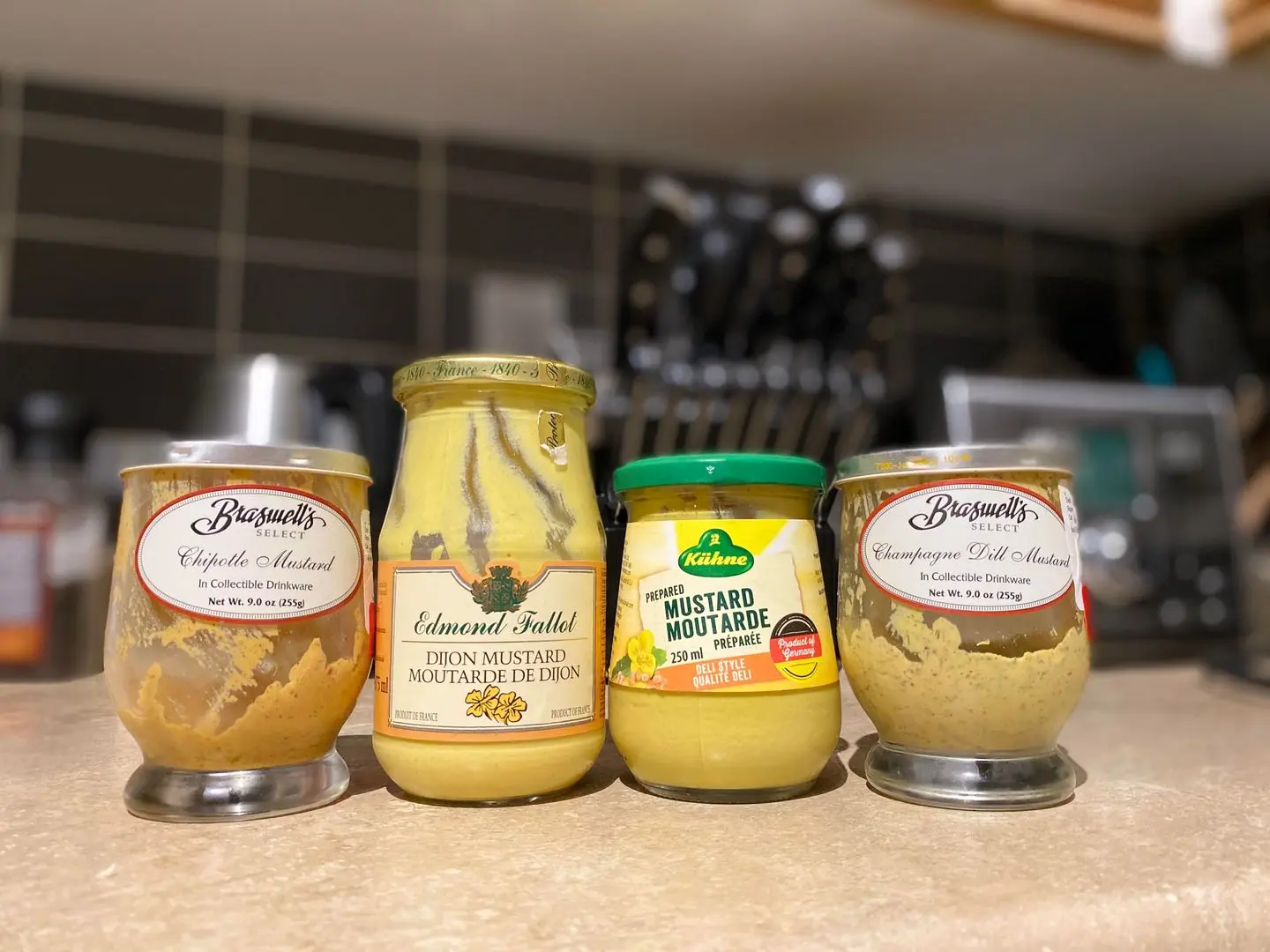 The current rotation , Braswell’s chipotle mustard , Edmond Fallot ...