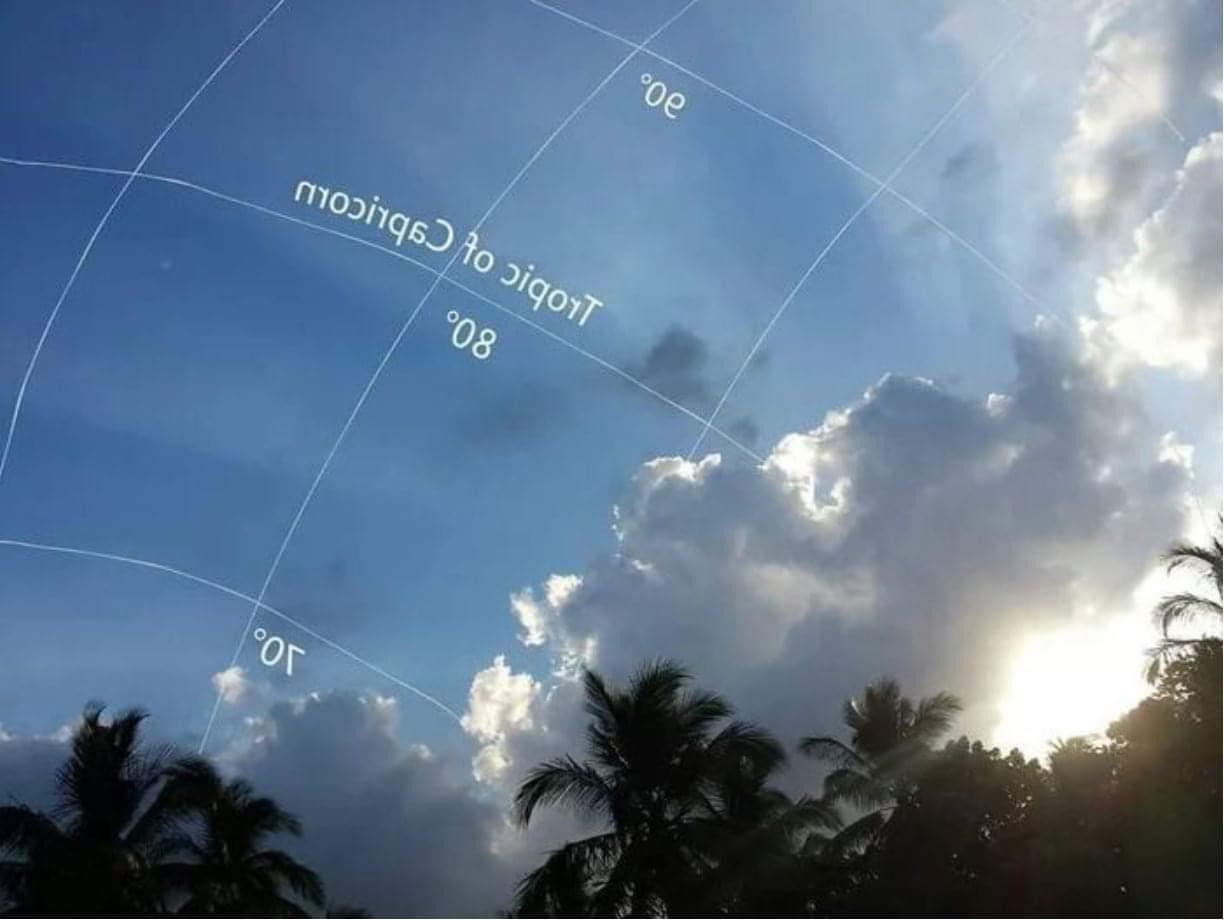 The Drop In Air Pollution Has Left The Lines On Latitude And Longitude Visible With The Naked