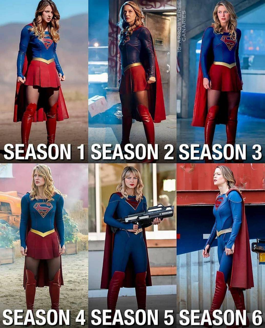 The Evolution of Melissa Benoist's Supergirl Scrolller