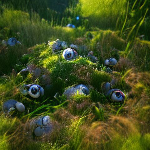 "The Hills Have Eyes." - This image was generated just by typing a few