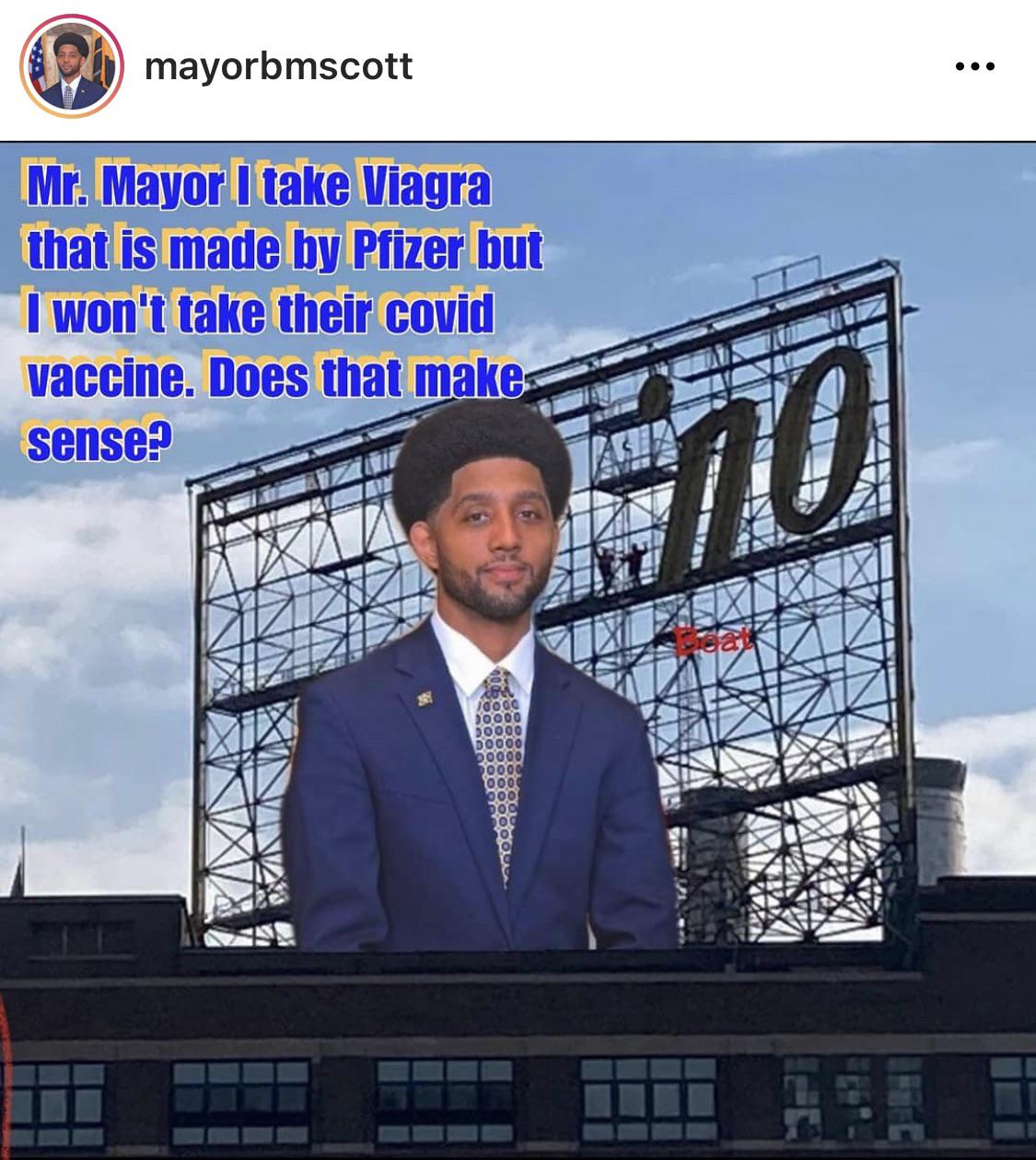 The Mayor of Baltimore made a meme of himself | Scrolller