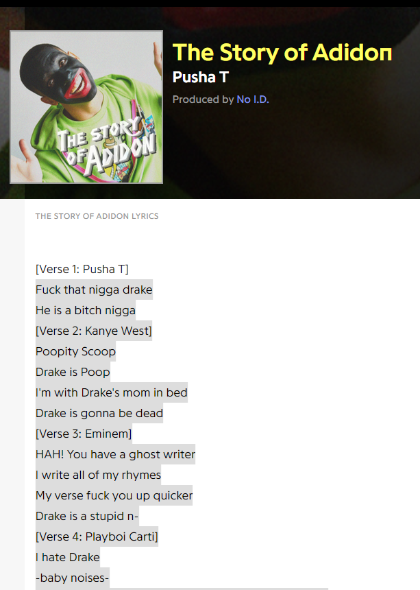 The Story of Adidon - Pusha T | Scrolller