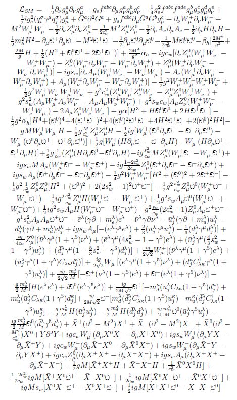 The true lagrangian for the standard model | Scrolller