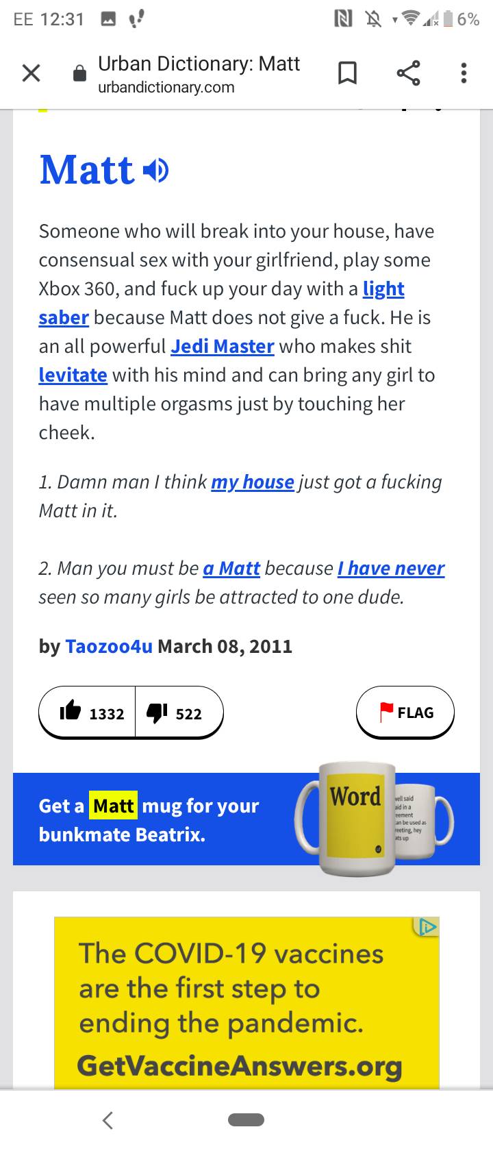The urban dictionary definition of Matt Scrolller
