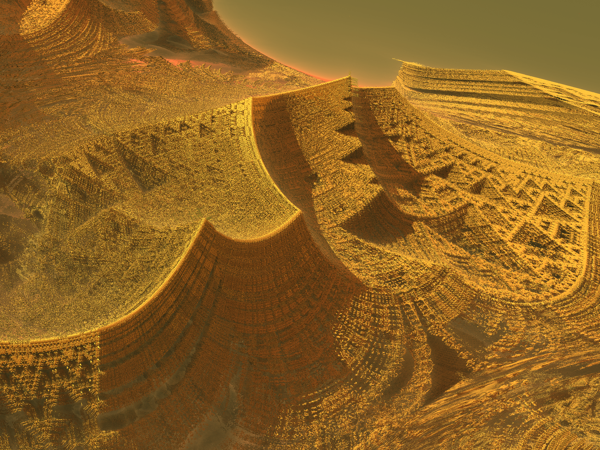 The Wastes of Tetron (Mandelbulb3D) | Scrolller