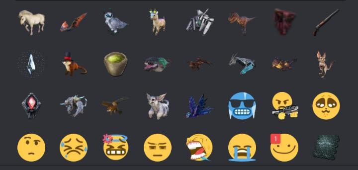 These are the emojis I put in my ark server discord :3 | Scrolller