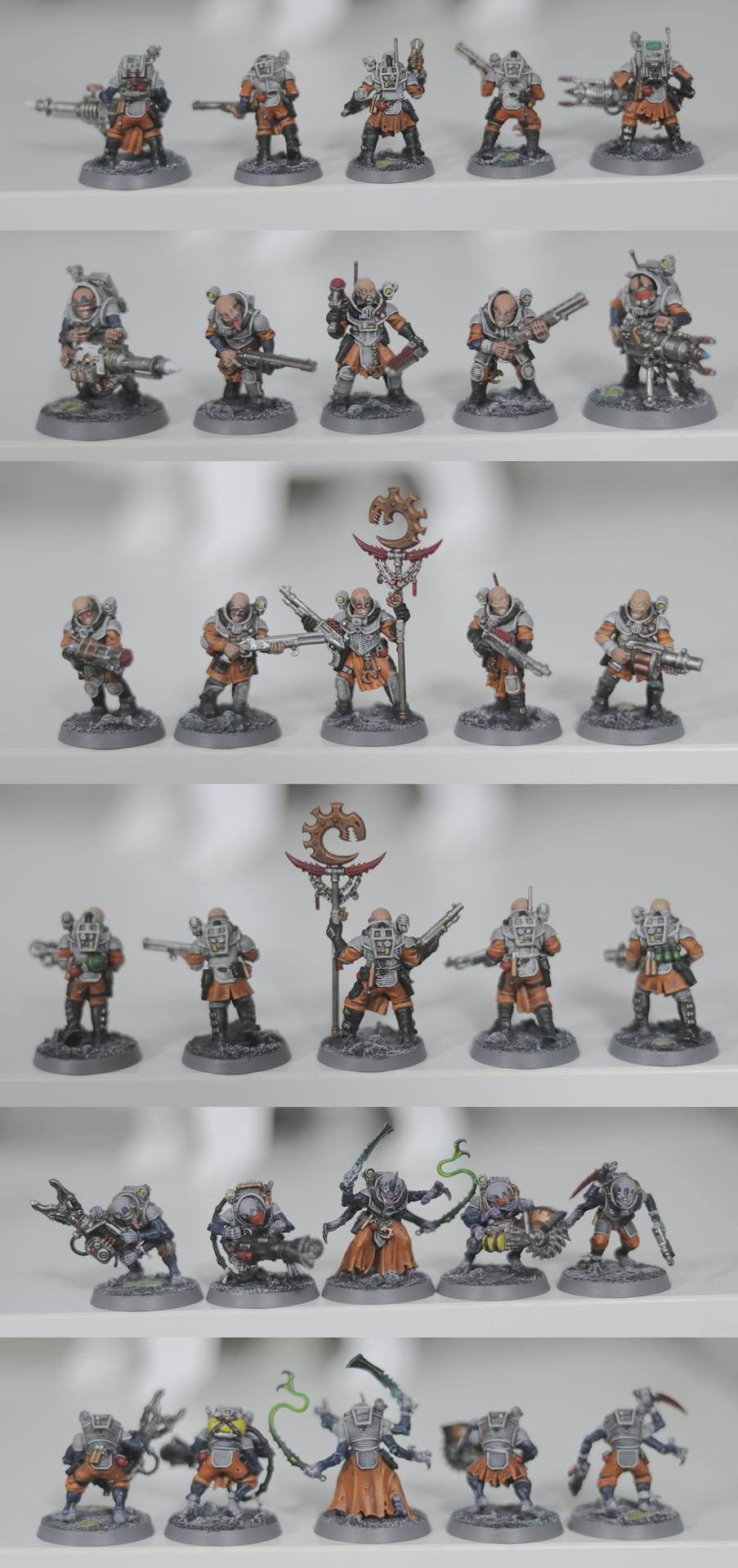 These are the first miniatures I've ever painted, turns out GSC was ...