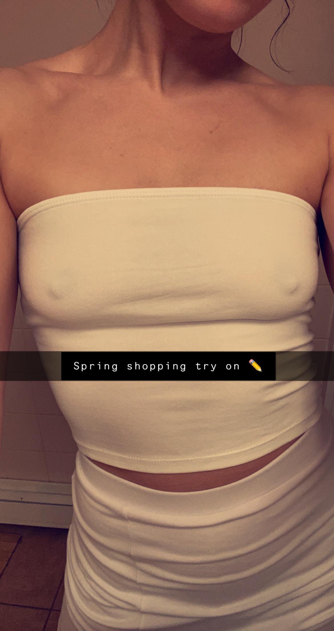 thin white top + hard nipples = | Scrolller