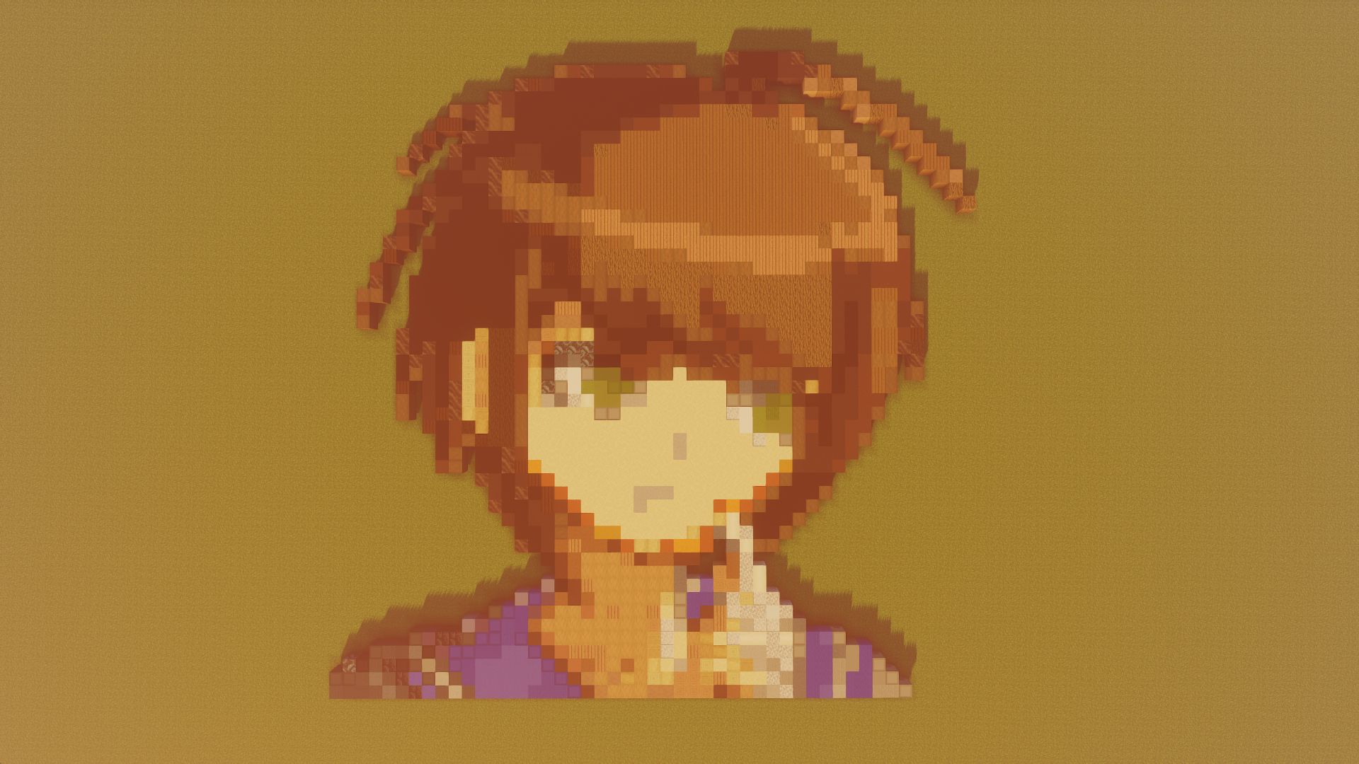 thinking Komaru sprite I built in Minecraft | Scrolller