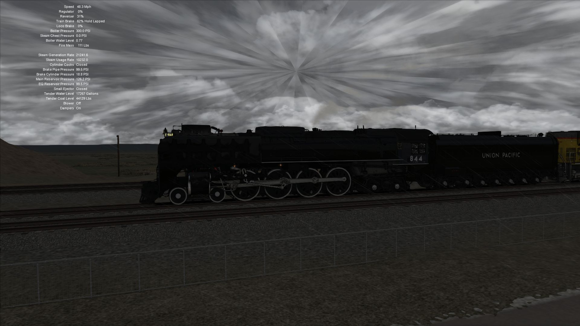 This game has some interesting weather effects. Scrolller