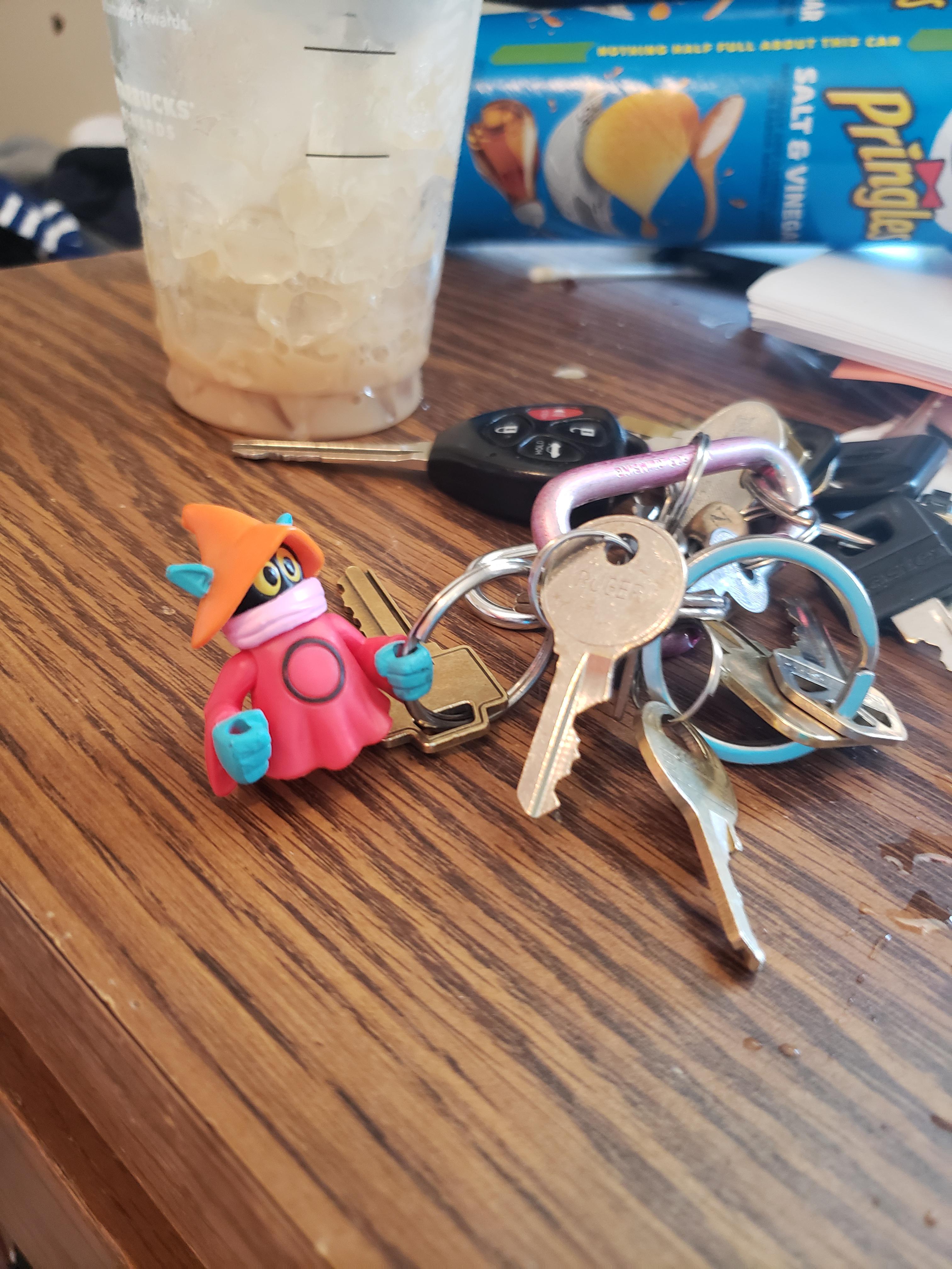 This is how to make the Eternia minis into a keychain. Scrolller