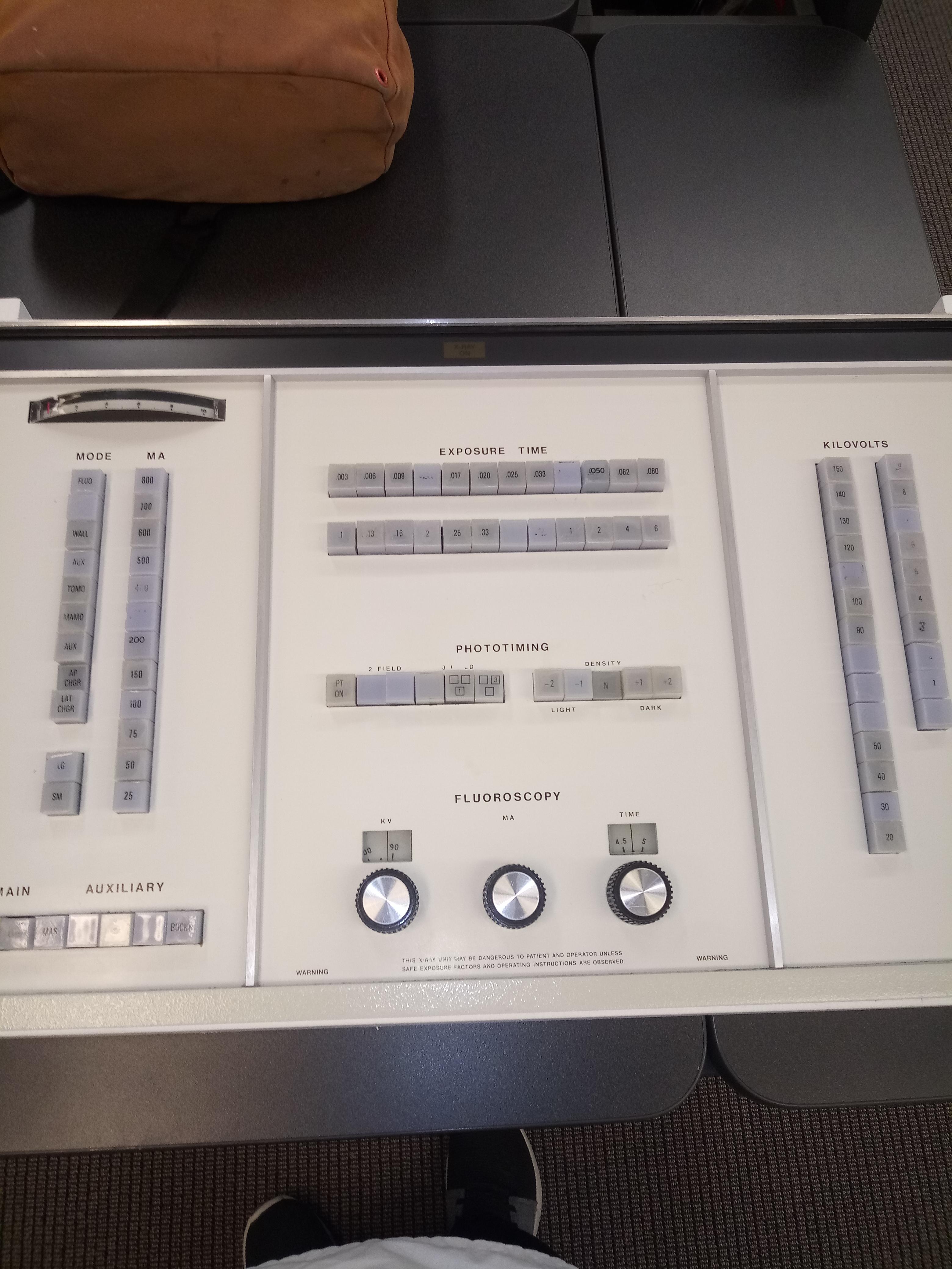 Throwback Thursday. An old x-ray control panel. | Scrolller