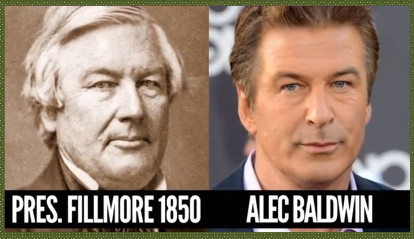 TIL the actor Alec Baldwin is the SPITTING IMAGE of President Millard