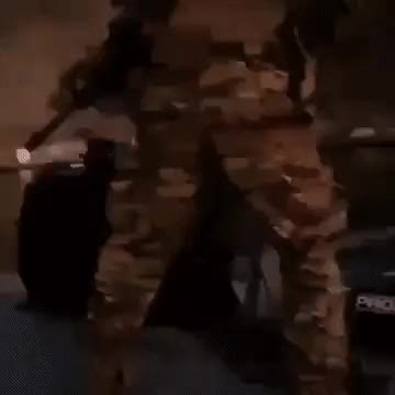 Turkish Navy SAT Commando lights up a hill with a M134 during a live ...