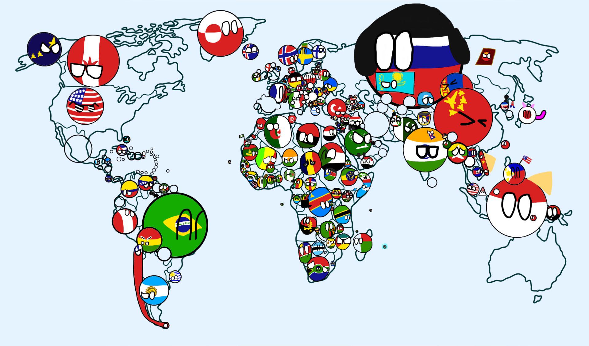 Update countryballs world map | Scrolller