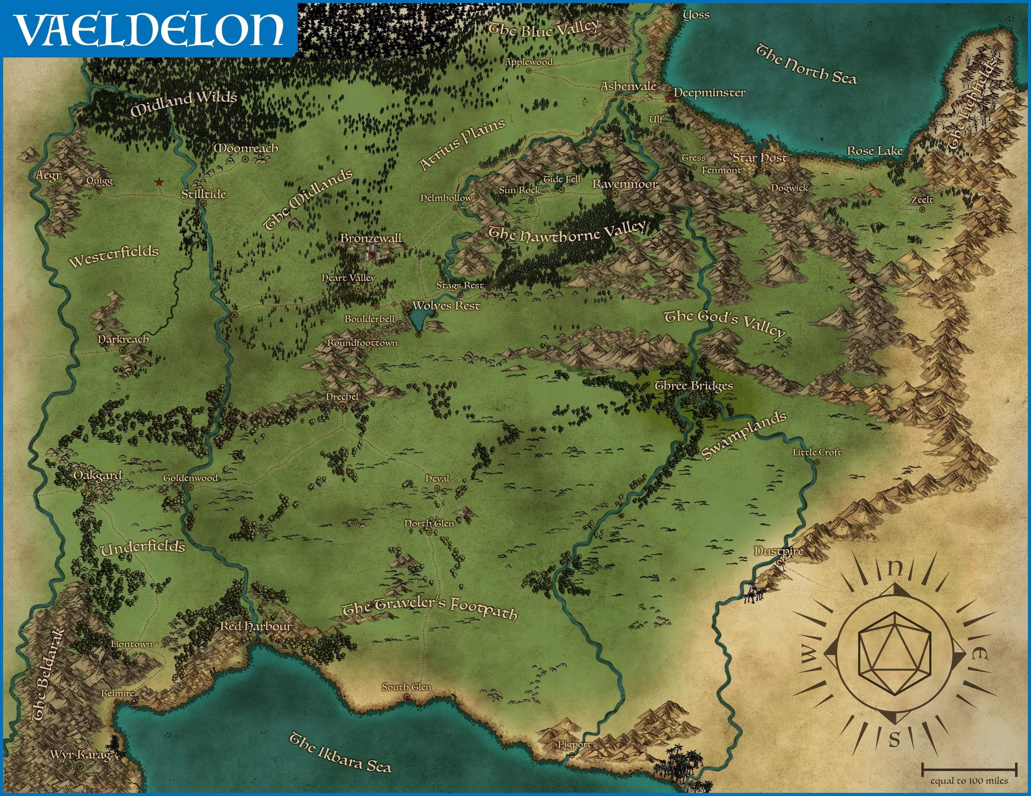 Updated campaign setting map from yesterday with photoshop. | Scrolller