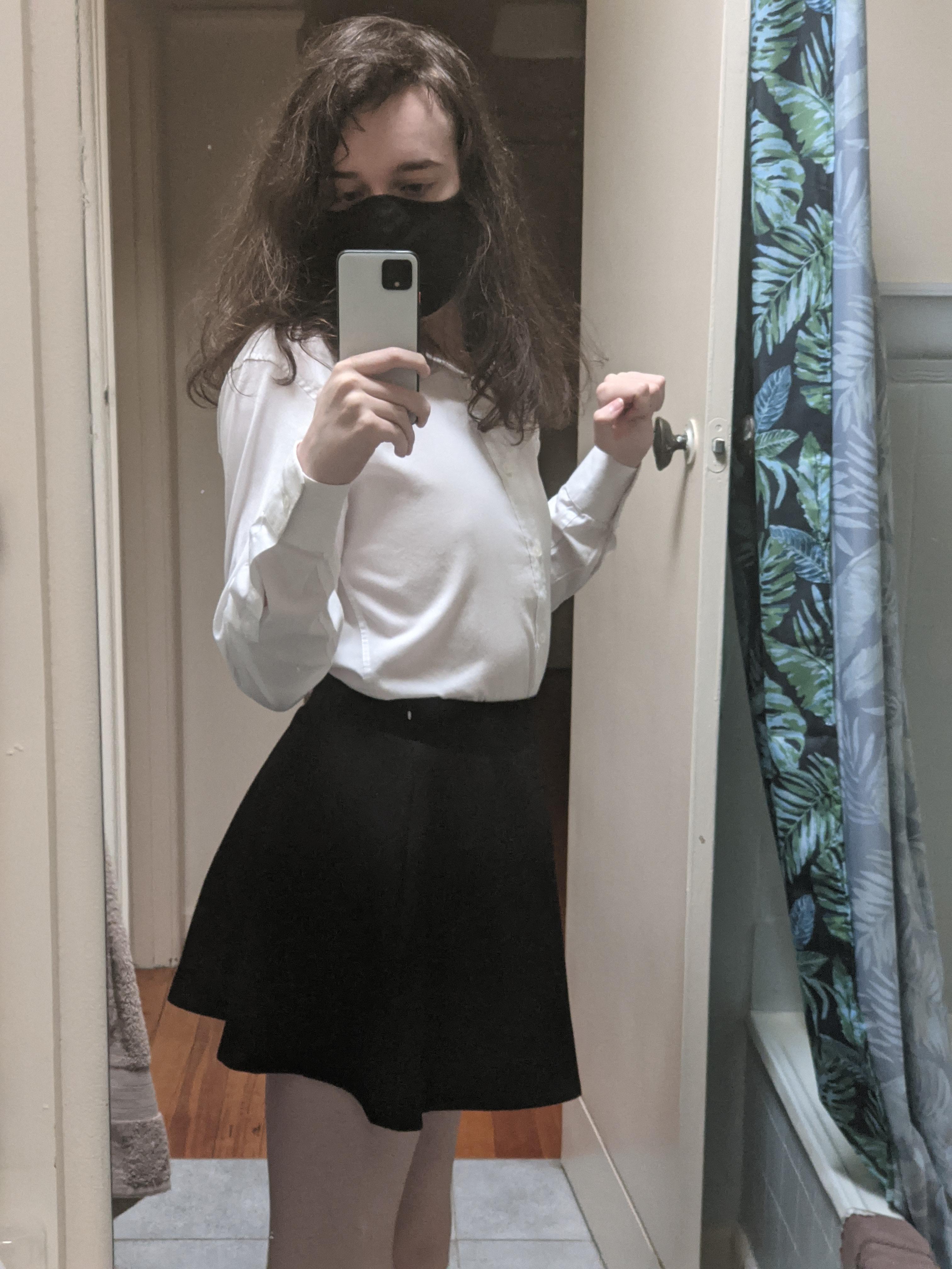 Using my suit shirt for a femboy outfit :3 | Scrolller