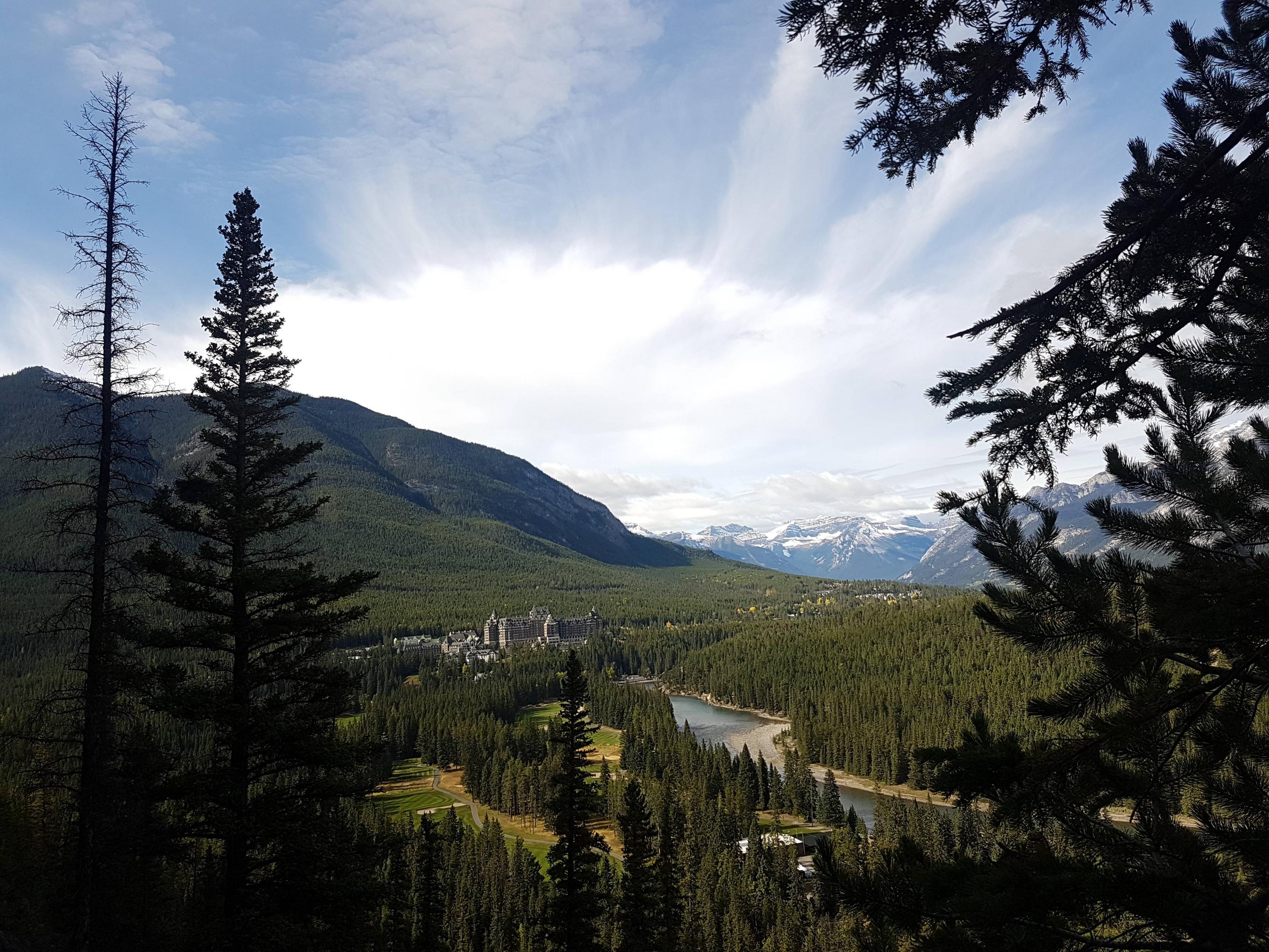 Banff Rundlehorn View from Rundlehorn climbing route in Banff, Alberta, Canada | Scrolller