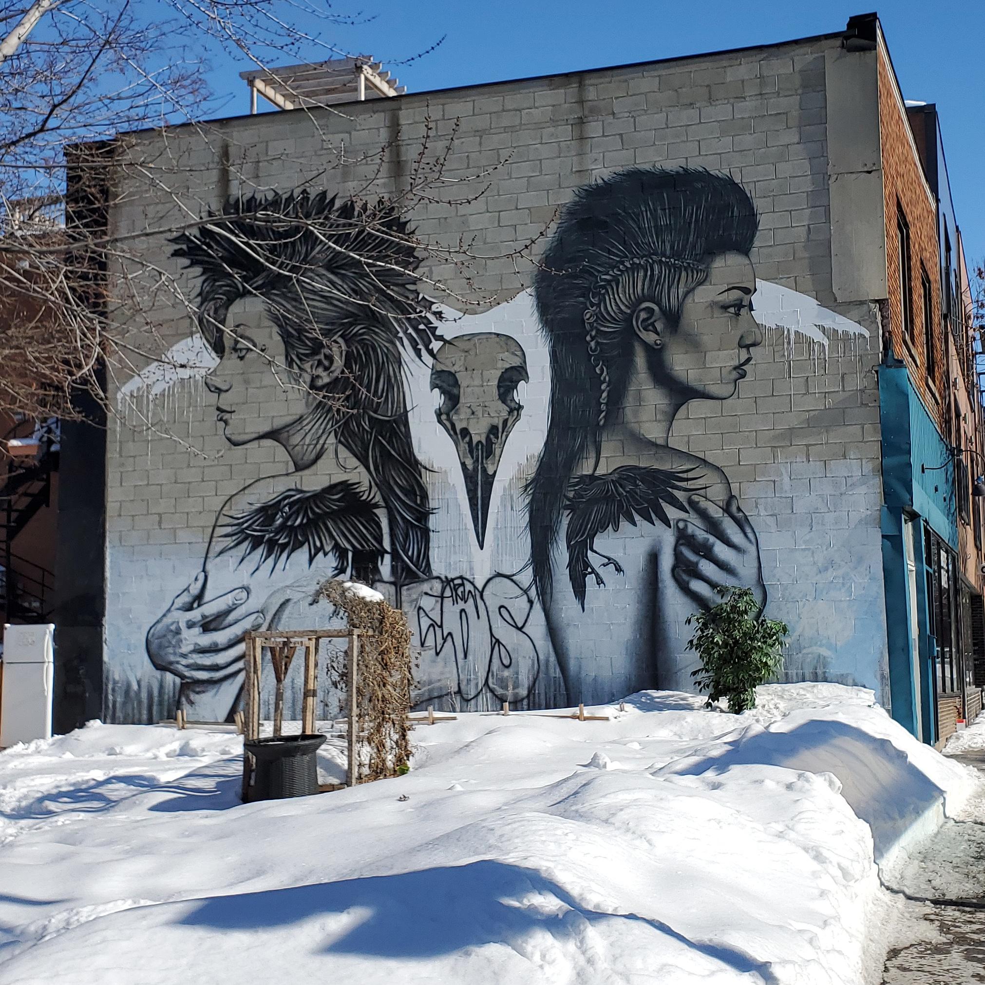 Wall Mural in Montreal, Canada Scrolller