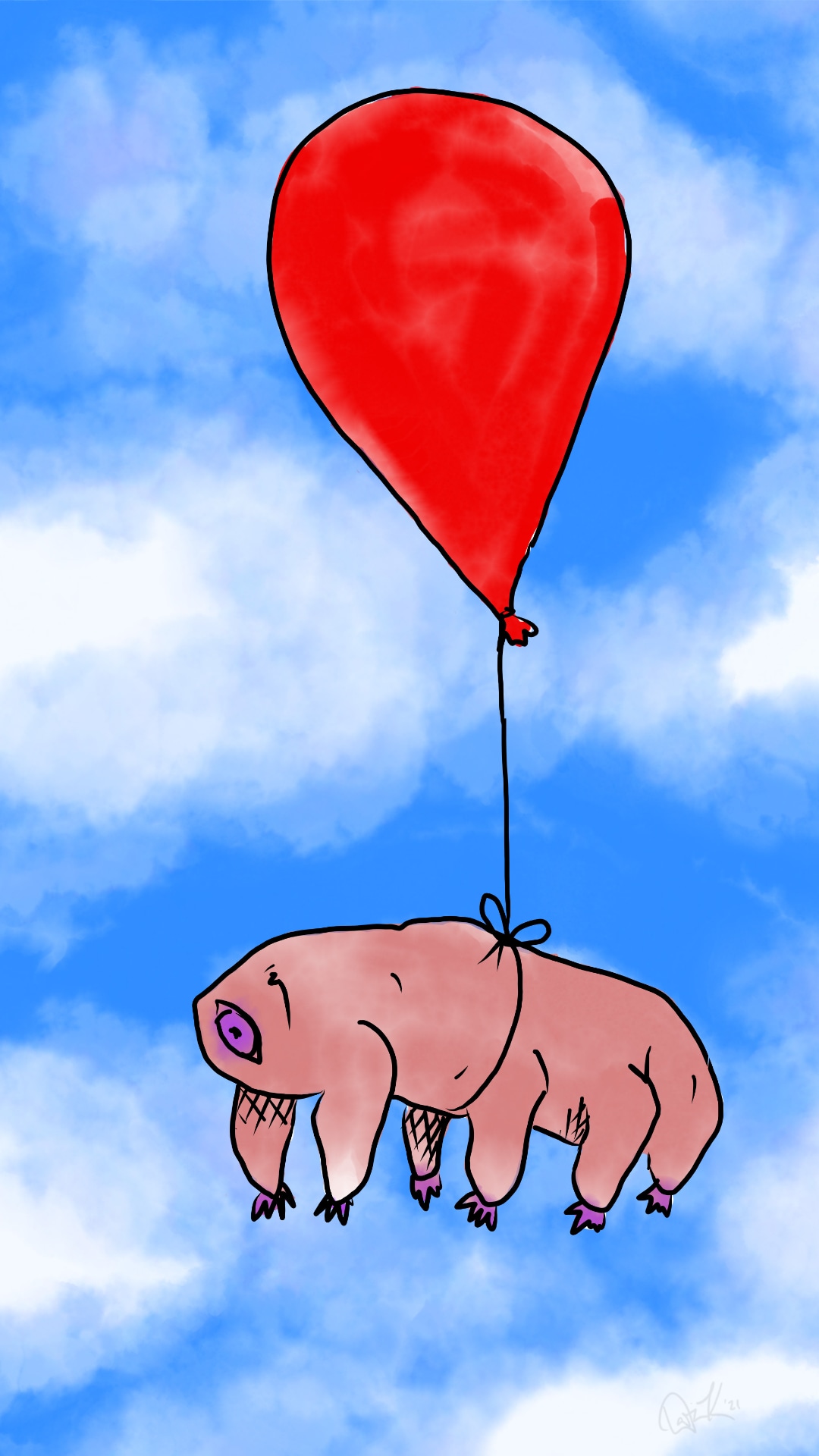 Water Bear in the Air! Scrolller