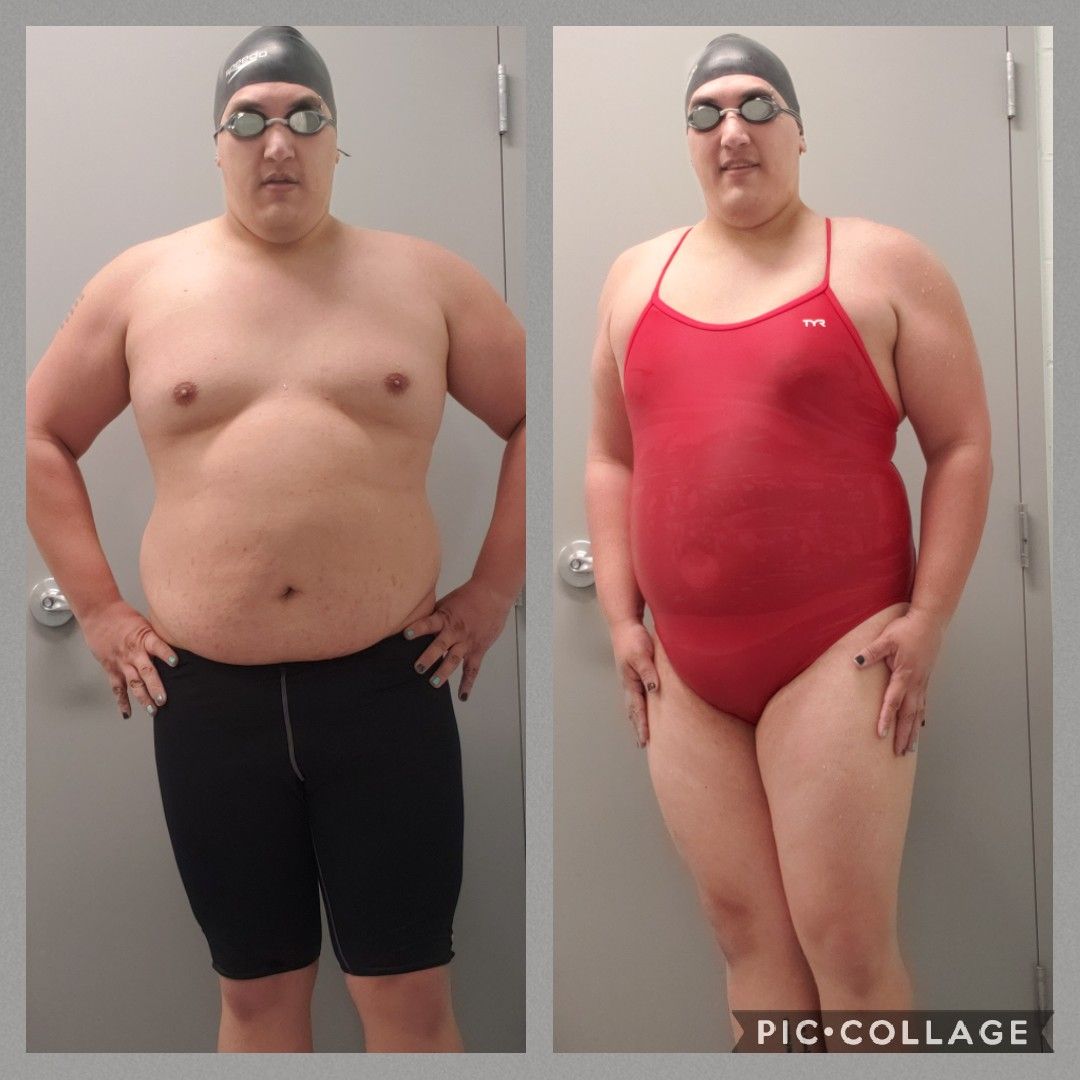 What i wore swimming laps vs what I wanted to wear swimming laps