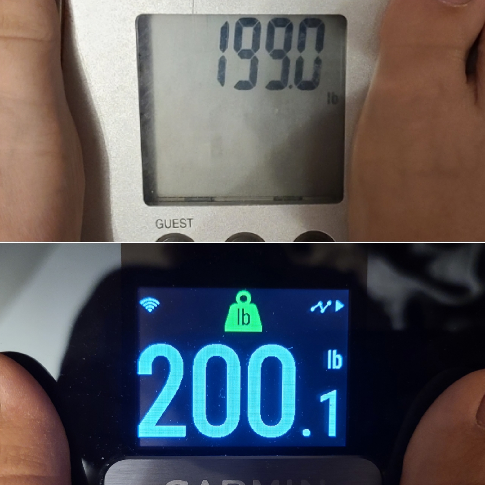 When you treat yourself to a new scale for hitting Onederland, but then