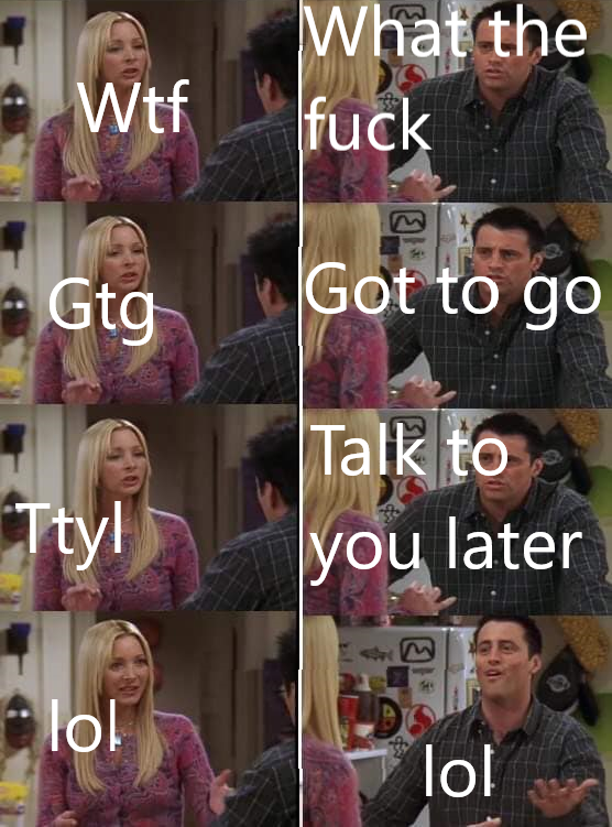 Why doesn't my head translate lol like it does with the other acronyms