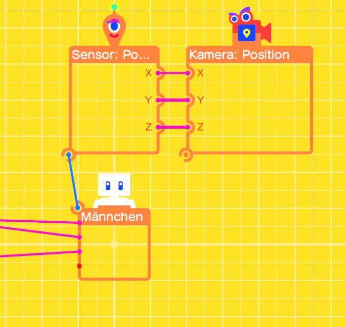 Why won t my camera position update i connected a sensor to the figure