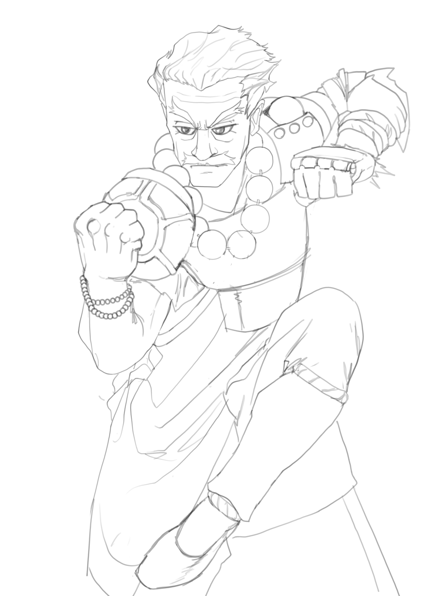 [WIP] Trying to learn how to draw a monk fantasy style. | Scrolller