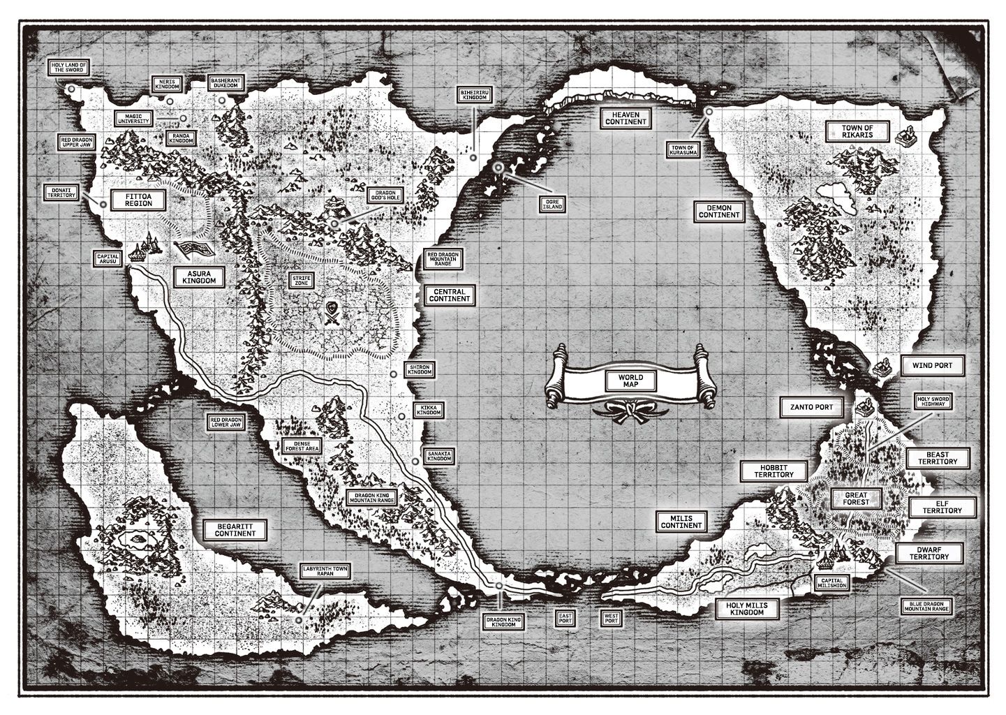 World Map for Anime only [Spoilerless] | Scrolller