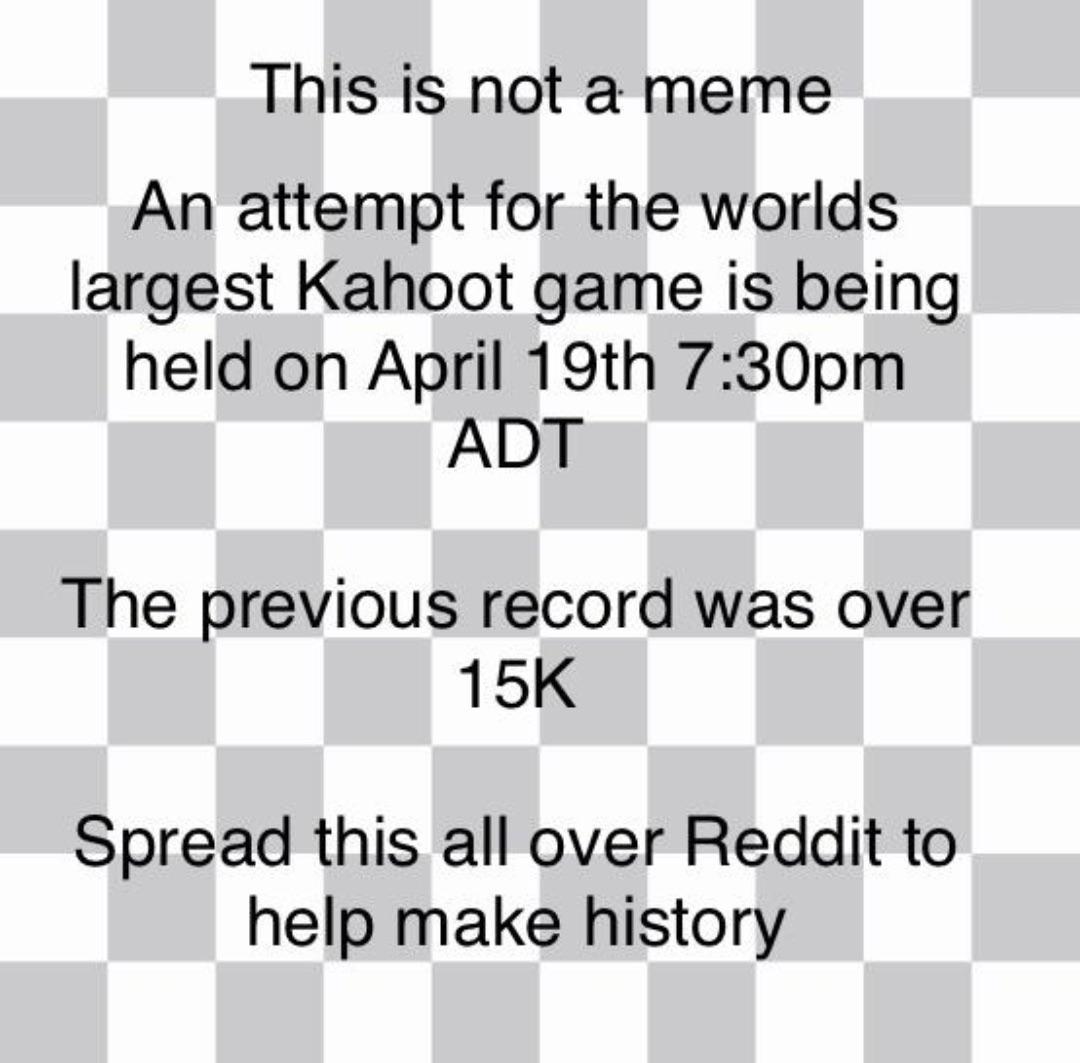 World's largest kahoot game? Scrolller