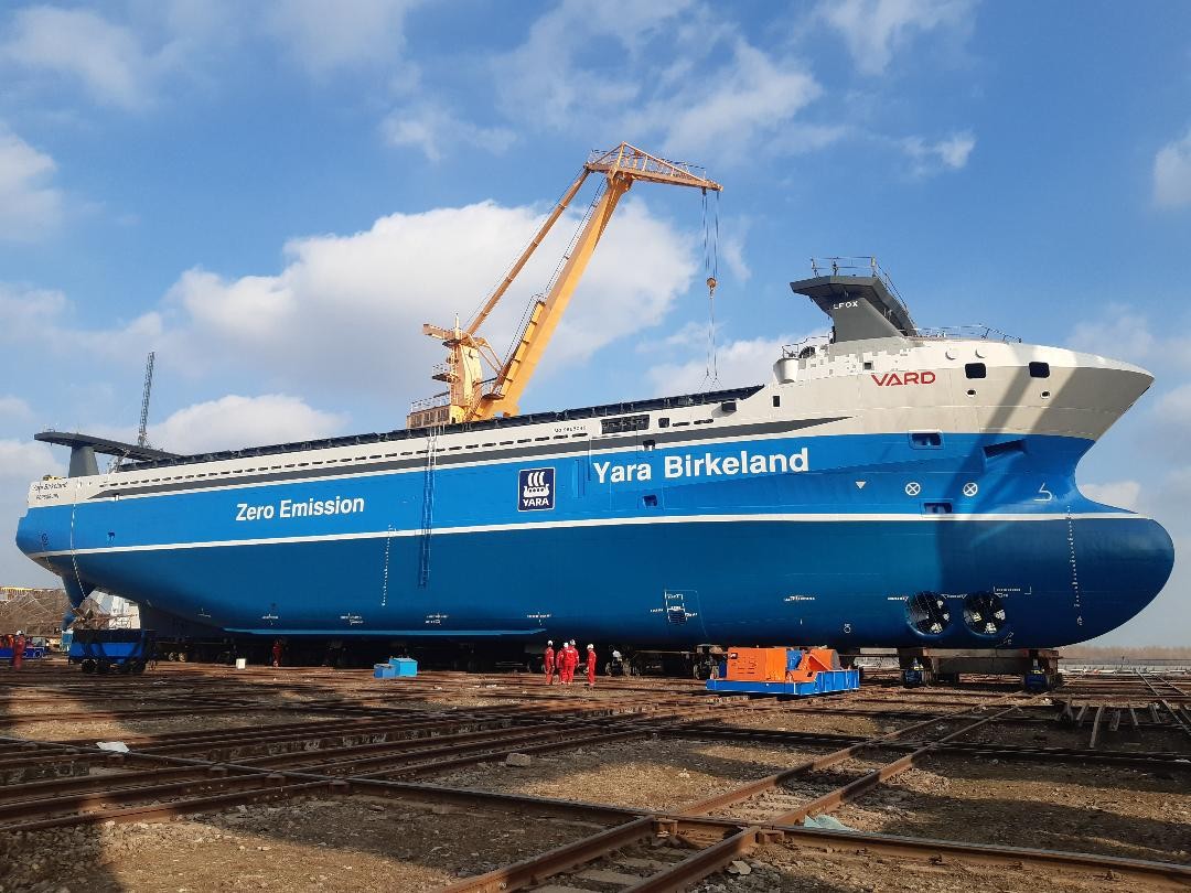 YARA BIRKELAND, world’s first fully electric and autonomous container ...