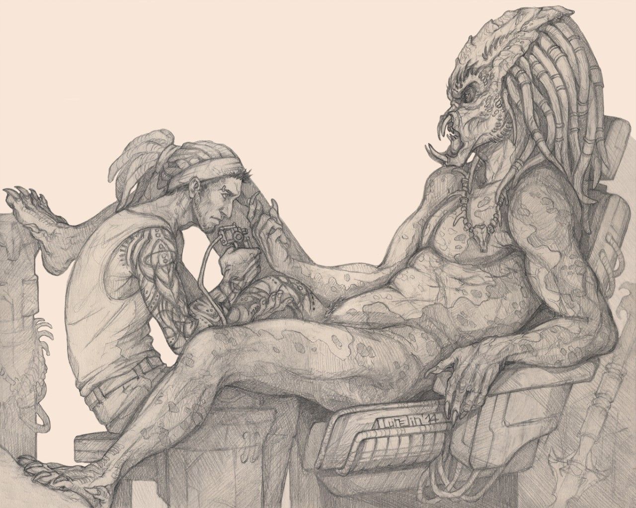 Yautja Asking For More Than Just A Tattoo.
