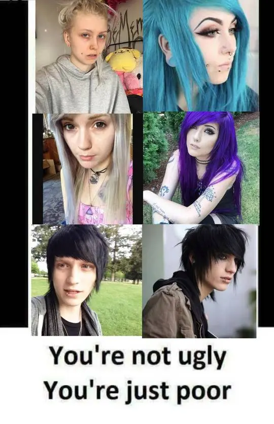 You're not ugly, just poor emo edition ft emo/scene icons linzor ...