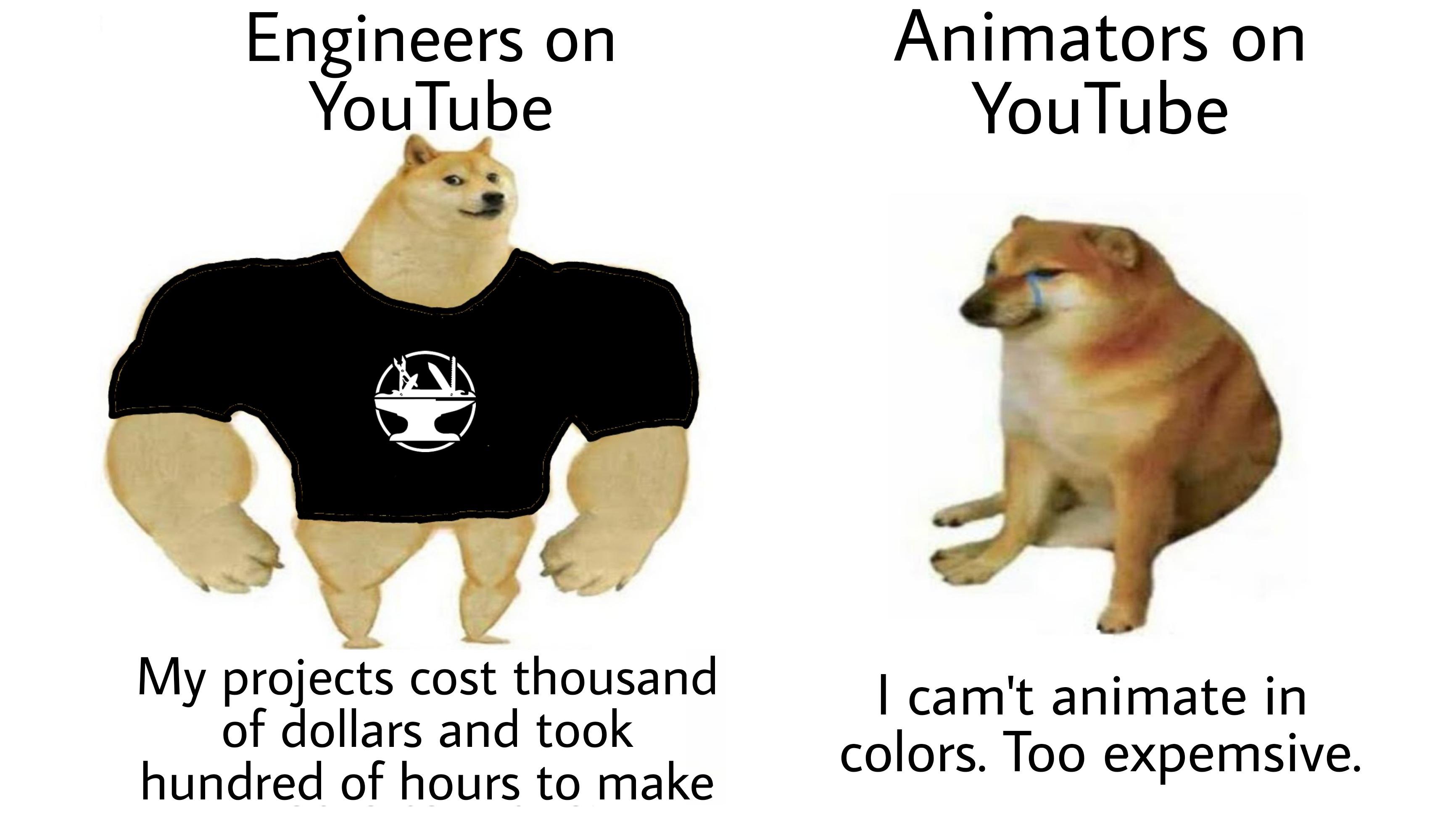 Youtube engineers vs. Youtube animators | Scrolller
