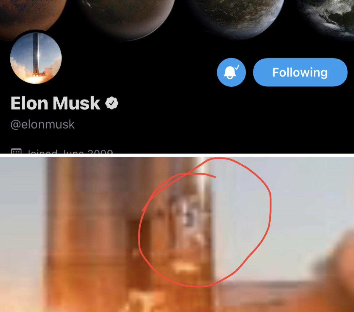 Zoom in on Elon’s profile pic. Doge? Scrolller