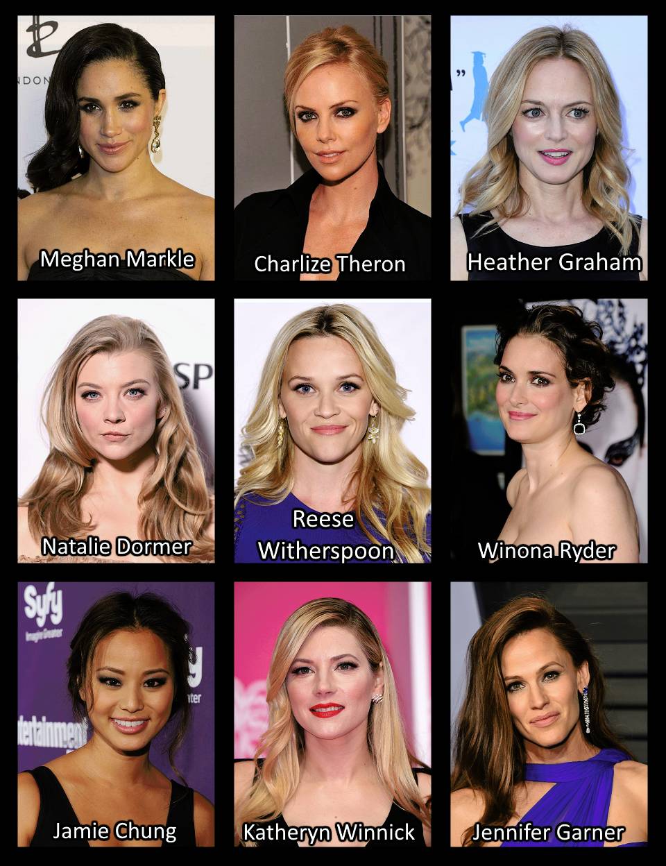 APM Sudoku (Meghan Markle, Charlize Theron, Heather Graham, Natalie Dormer,  Reese Witherspoon, Winona Ryder, Jamie Chung, Katheryn Winnick, Jennifer  Garner). Pick one to be your wife! | Scrolller