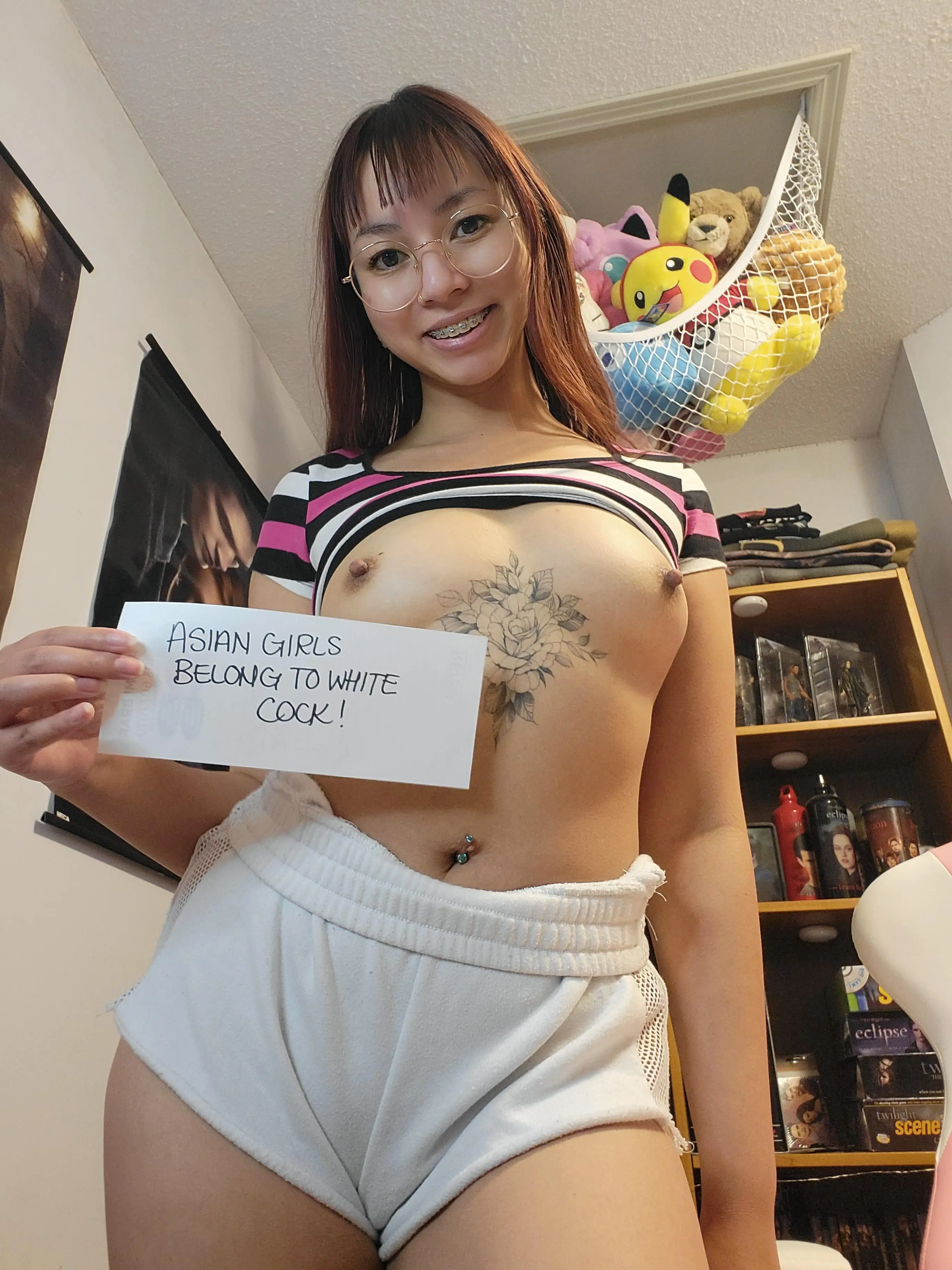 Asian girls love white cock