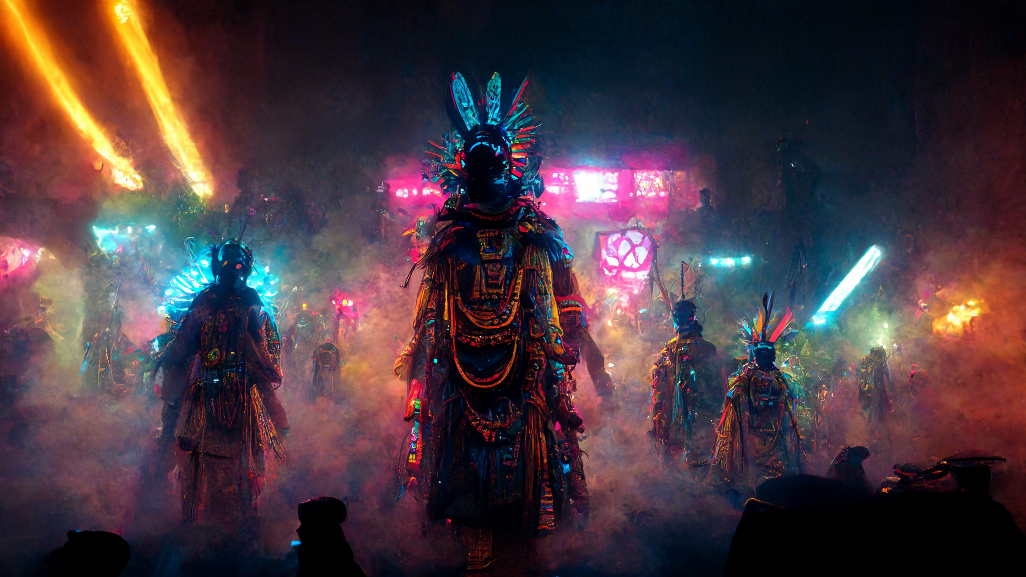 Aztec gods at a rave | Scrolller