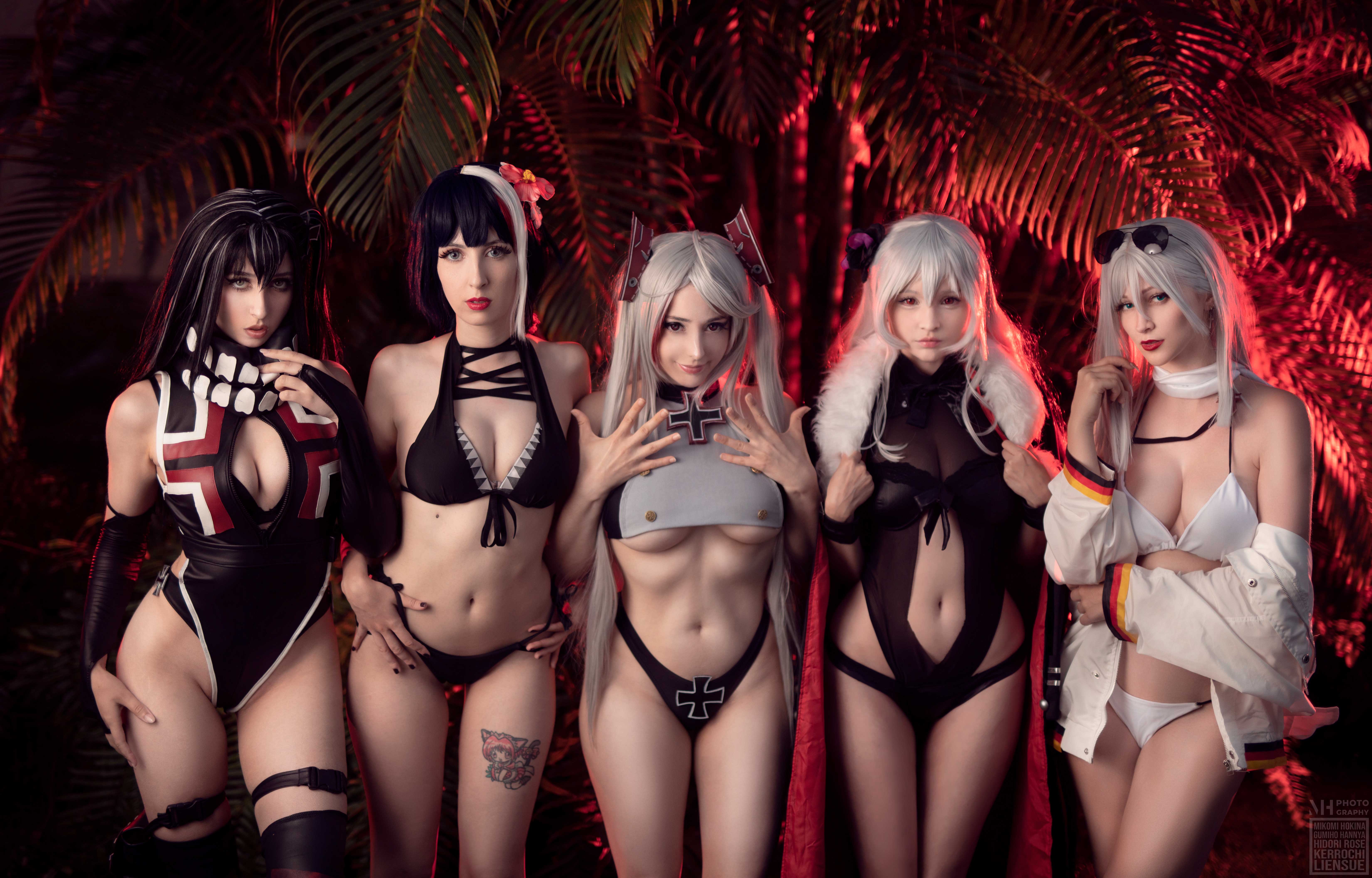Azur Lane bikini group by Gumiho, Kerocchi, Mikomi Hokina, Hidori Rose