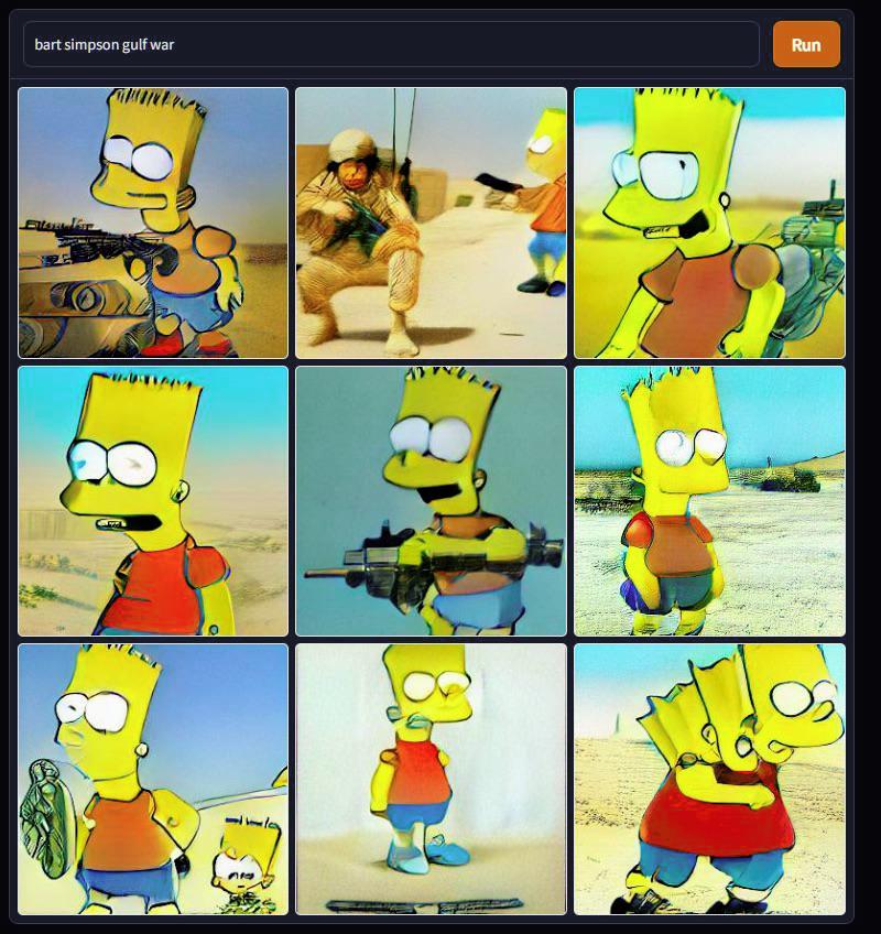 Bart Simpson in the gulf war | Scrolller