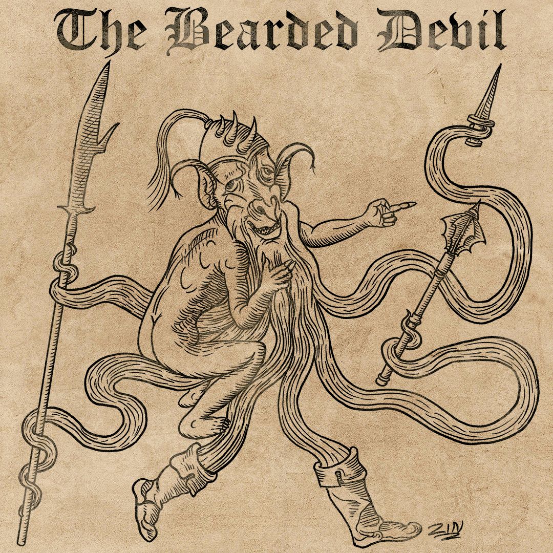 Bearded Devil if the Monster Manual was written in 1557 by me | Scrolller