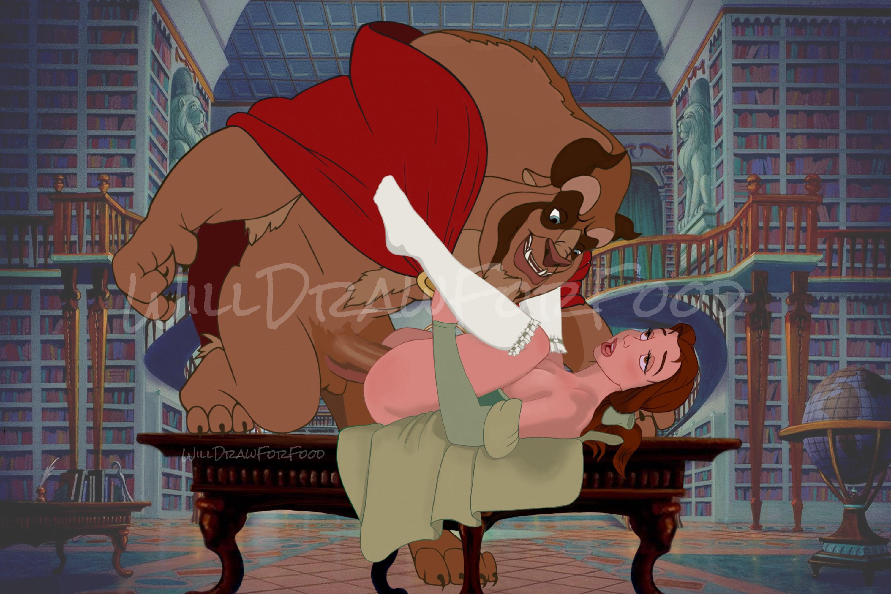 Beast and Belle rule 34 (WillDrawForFood)[Beauty and the Beast] | Scrolller