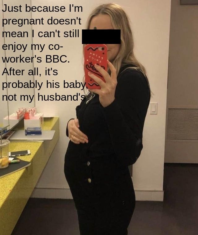 Being pregnant changes nothing when it comes to me and my coworker's