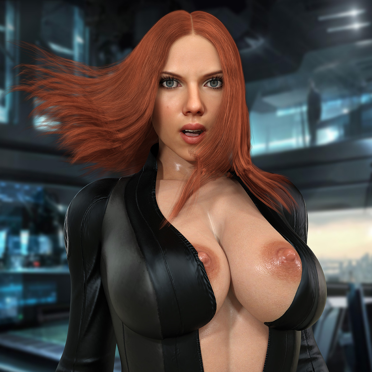 Black widow big tits