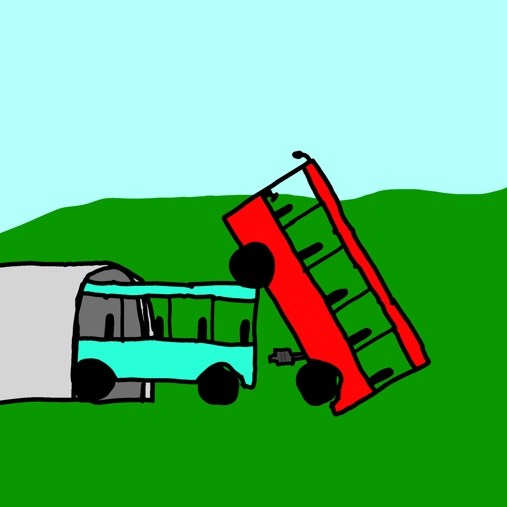Bus gets STUCK in a TIGHT tunnel and gets RAMMED! | Scrolller