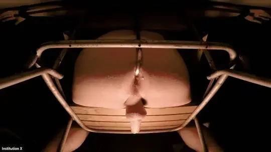 CHAIR OF MADNESS - Sub is tied on the chair and an anal hook with a ball at the end is inserted into his anus. It is gliding over his prostate and making him go crazy. NO ESCAPE. NO MERCY.